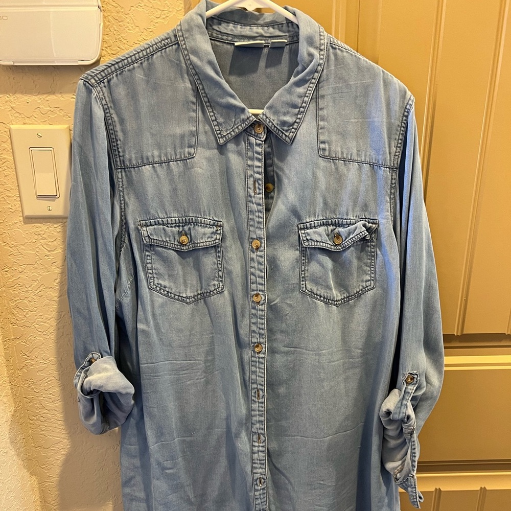 Tencil denim tunic.